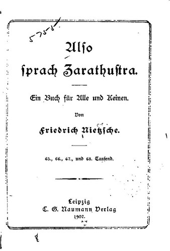 Also sprach Zarathustra